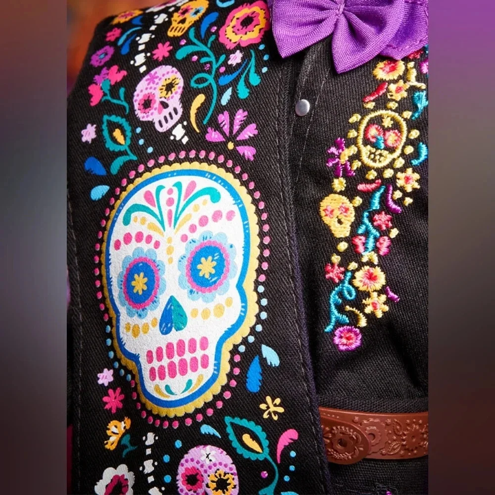 NRFB, Barbie 2021 Dia De Muertos Ken Doll Day Of The Dead, Colorfull Mattel, NEW